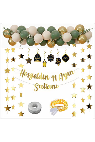 ZENVİVA 18 Piece 11 Moon Sultan, Ceiling Pendant Decoration Set