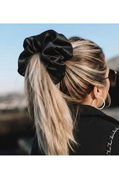 diclecollection Elastic de păr cu cataramă din cauciuc de culoare neagră pent...