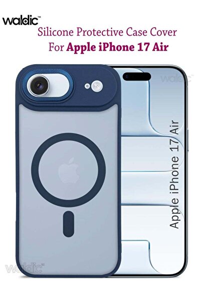 Generic Apple iPhone 17 Air Silicone Magsafe Case Back Case Cover - Blue