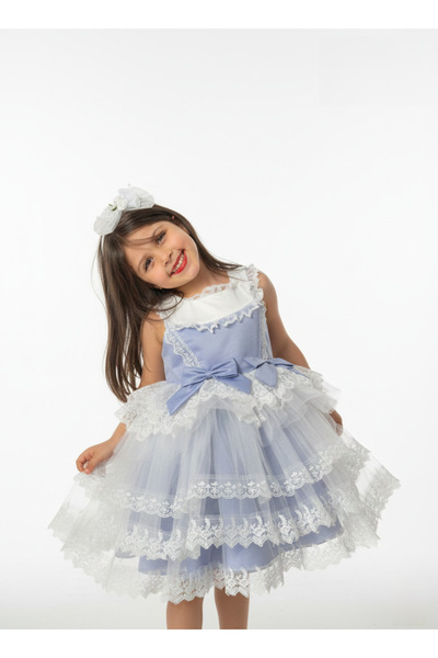 Difolia Kız Çocuk Kabarık Abiye Elbise – Düğün, Nişan ve Parti İçin Özel Tasa...