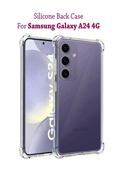 Generic غطاء حماية خلفي من السيليكون الشفاف لهاتف سامسونج جالاكسي A24 4G