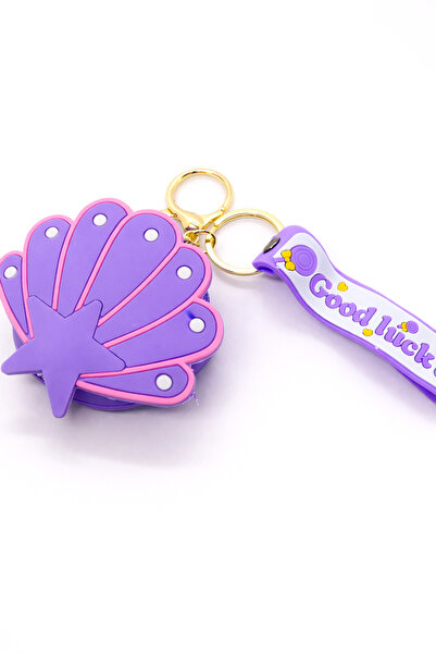 MakeWell Mini Wallet with Seashell and Hello Kitty Shaped Keychain – Pink Wal...