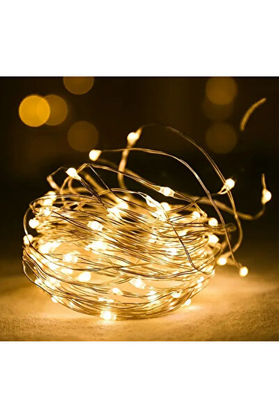 esdekor 78 inç-2M-20led'ler / Ilık Pil ile çalışan Peri Işıkları Gümüş Tel LE...