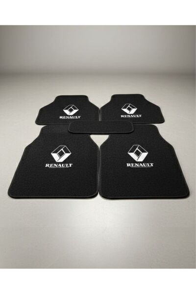 Universal Renault Kangoo Uyumlu 5 Parça Siyah Halı Paspas Seti