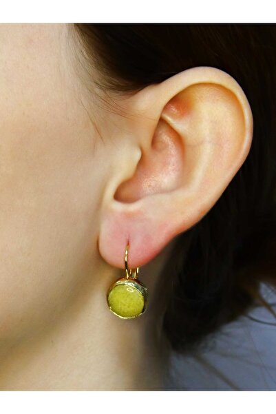 esha Ceyt Taşı Doğal Taş Kadın Altın Kaplama Küpe euku33sa