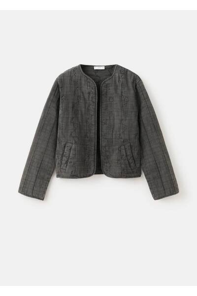 Mango Teen Pamuklu boncuklu ceket