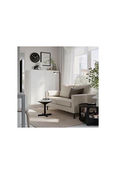 IKEA 2'li kanepe, fridtuna açık bej, ahşap