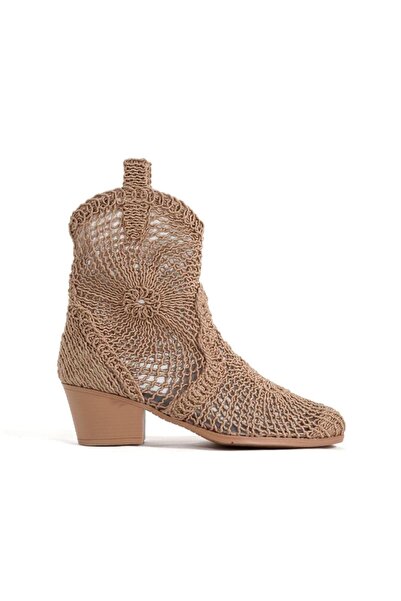 SH SİLVER MODA Cowboy Western Women's Summer Boots Lace up