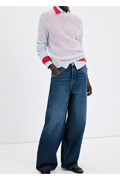 MANGO Woman Orta belli balon jean pantolon