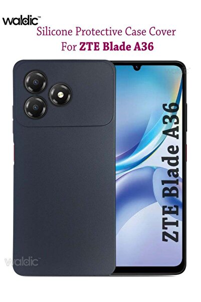 Generic ZTE Blade A36 Premium Silicone Protective Back Case Cover - Black