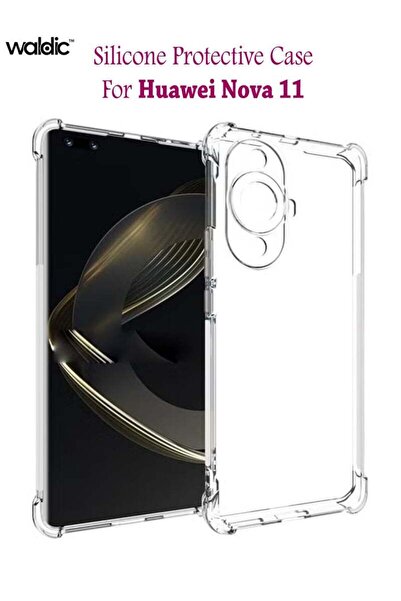 Generic غطاء حماية خلفي من السيليكون لهاتف هواوي نوفا 11 - شفاف