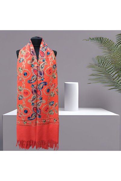 Casmir Parlak taşlı kaşmir şal