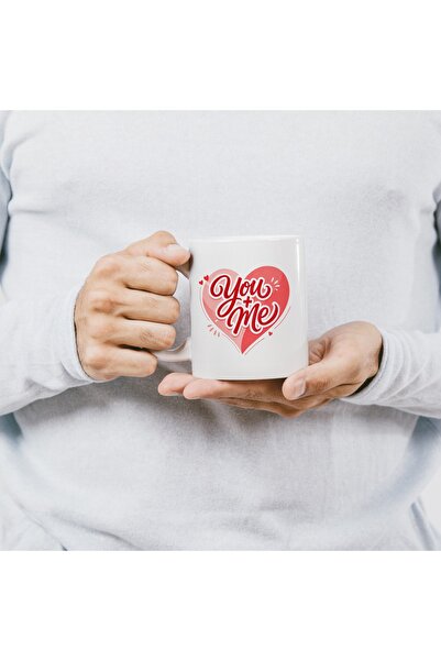 Beramussa You Me Written Figured Mug – Special Written Design Mug for Lovers ...