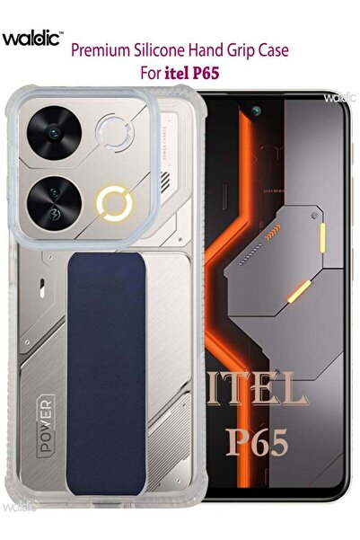 Generic Itel P65 Silicone Protective Back Case Cover - Dark Blue