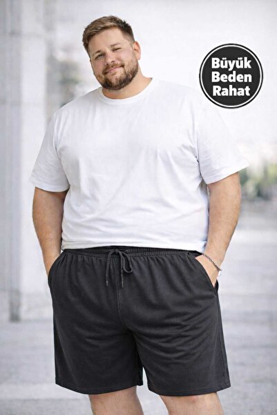 TREND ALİSSE Pantaloni scurți pentru bărbați, confortabili, cu șireturi, cu b...