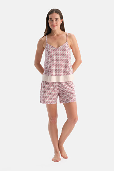 Dagi SET DE PANTALONI SCURTĂ DE SPORT CU MODEL GEOMETRIC