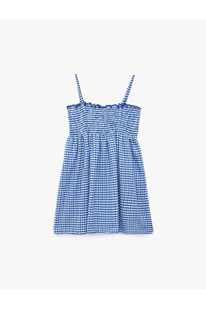 Koton Gipeli А-линия рокля с тънки ивици без презрамки