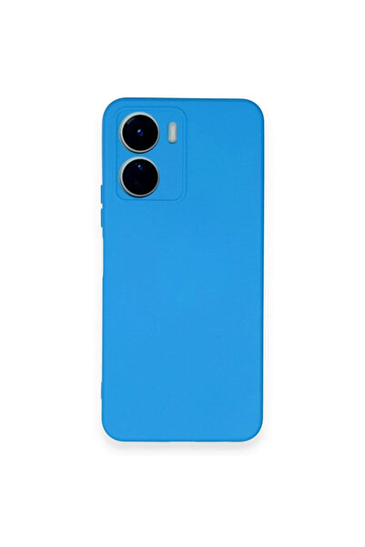 BSN STİL Bsnshop Vivo Y16 Case Nano Inside Velvet Silicone - Blue 1058986