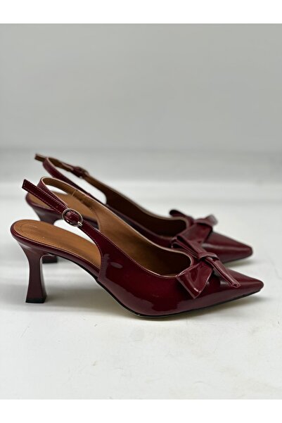 LOTUS AYAKKABI & ÇANTA Arkası Açık Fiyonklu Stiletto