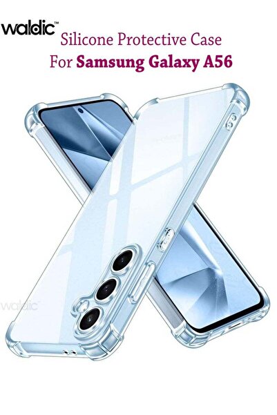 Generic غطاء حماية خلفي من السيليكون لهاتف سامسونج جالاكسي A56 - شفاف