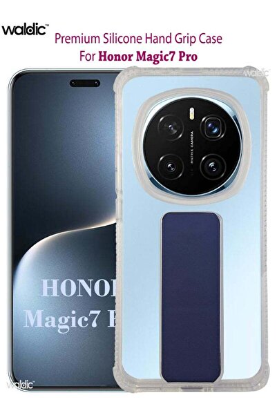 Generic Honor Magic7 Pro Silicone Protective Back Case Cover - Dark Blue