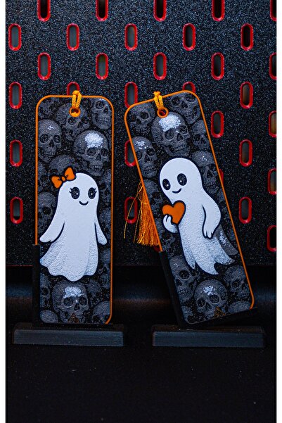 Akgün's علامة كتاب رومانسية - تصميم شبحي لعشاق الحب - قطعتان