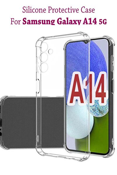 Generic غطاء حماية خلفي من السيليكون الشفاف لهاتف سامسونج جالاكسي A14 5G