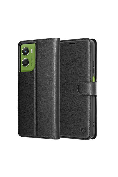 Techsuit - Leather Folio - Motorola Moto G06 - Black