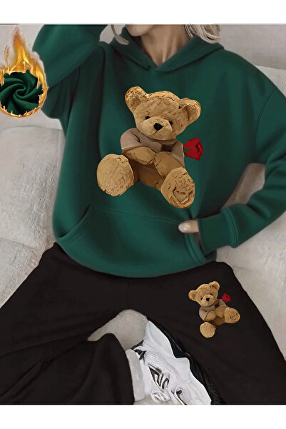 ibibik moda Ayi Printed stylish women's k Hooded tracksuit set - colorful