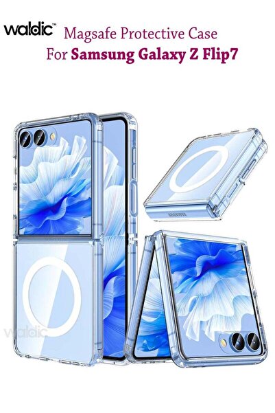 Generic Samsung Galaxy Z Flip 7 Magsafe Case Back Case Cover Compatible - Clear