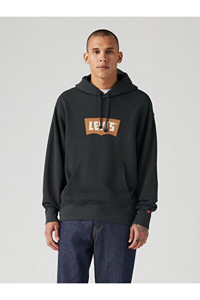 Levi's Men's Black Hooded Sweatshirt 003Vl-0003
