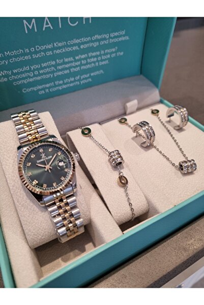 Daniel Klein New Model Limited Edition Women's Watch with Steel Jewelry Set