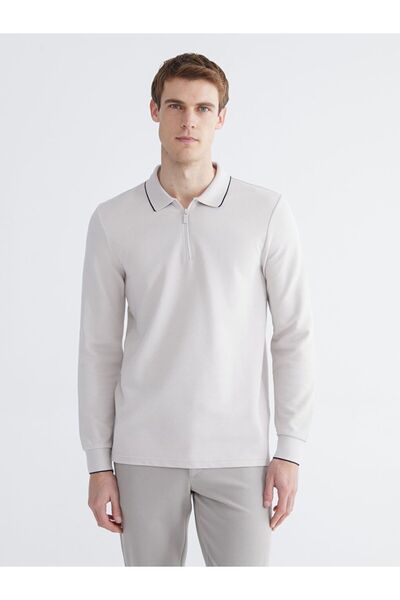 LC Waikiki LCWAIKIKI Classic Polo Collar Men's Long Sleeve T-Shirt