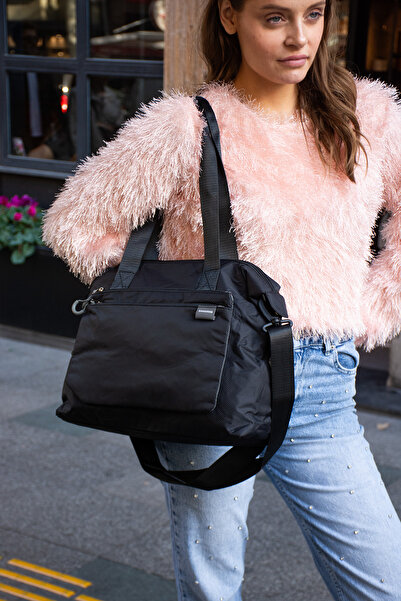 Sanmorris 6019 Expandable Side Zipper Parachute Fabric Adjustable Shoulder Bag