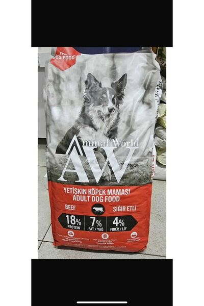 Animal World AW-ANİMALWORD ECO BEEF ADULT KÖPEK KURU MAMASI 18 kg