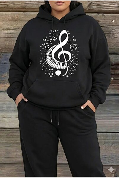 PENTHİLUS Left Key Printed Unisex Oversized Tracksuit Set - Oversized Double ...