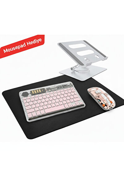 Nomker Redmi Pad 2 11'' Uyumlu Ergonomik Tablet Çalışma Seti Metal Stand RGB ...