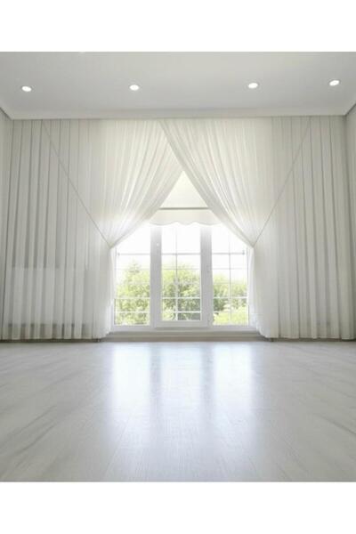 Perde Shop yalancı kruvaze perde toplu HALAT HEDİYEDİR sık pile kruvaze tül p...