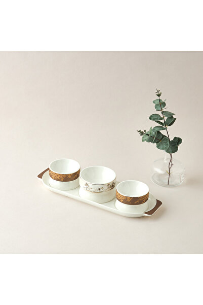 Lifestyle طقم أوعية نوماد لوكس مكون من 3 قطع مع صينية