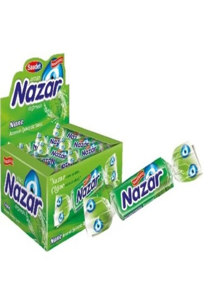 SAADET Nazar Nane Aromalı Tekli Şekersiz Sakız (50 Adet)