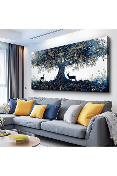 ALAYRA International لوحة جدارية أنيقة متعددة الألوان بتصميم منظر طبيعي، مؤطر...