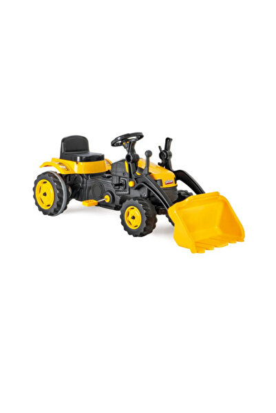 DULI Excavator pentru copii, cu pedale, plastic, negru + galben, 125 x 51 x 5...