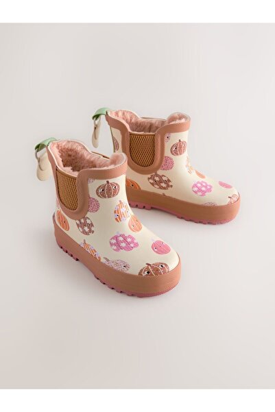 Next Baby Neutral Pumpkin Patterned Rain Boots / Boots