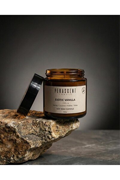 Perascent Exotic Vanilla Doğal Soyawax Mum 100mL