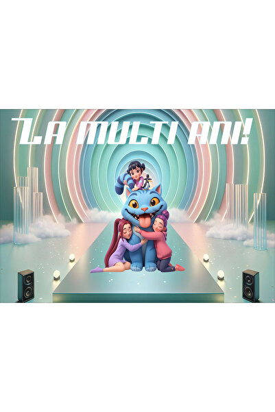 VIODESIGN Birthday wallpaper, self-adhesive, K-Pop Demon Hunters, multicolor,...