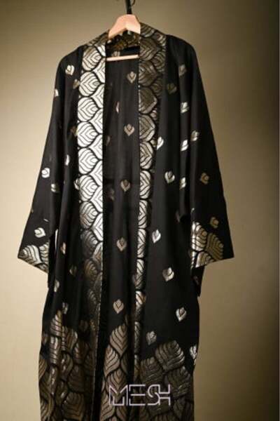 MESH sa جلابيه/عبايه بشت مطرزهEmbroidered Jalabiya/Abaya