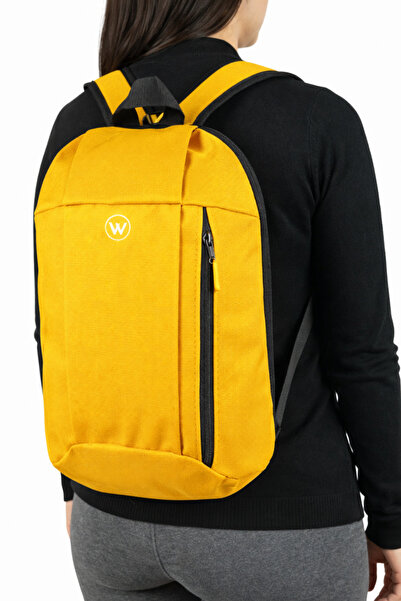 woys Unisex Yellow Camping Cycling Hiking Mini Backpack