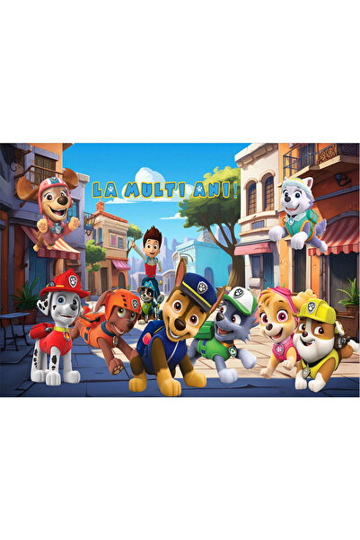 VIODESIGN Fototapet aniversar, autoadeziv, Patrula Canina , multicolor, 80x12...