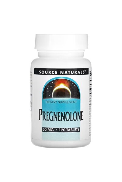 source naturals Pregnenolone Vitamin C (as Ascorbyl Palmitate) 50 Mg 120 Tablets