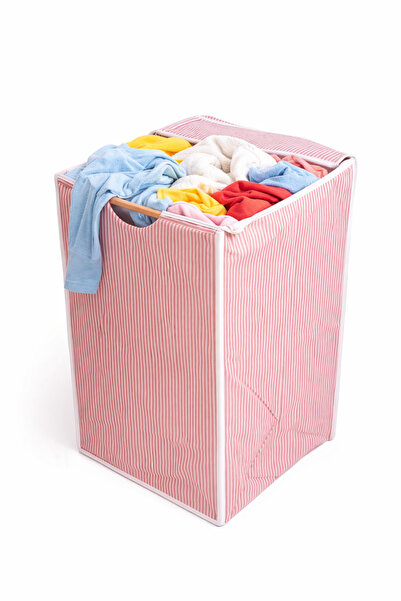 alas ev tekstil A foldable storage and organization basket with washable fabr...